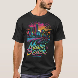 T-shirt Vibes rétro de Miami Beach
