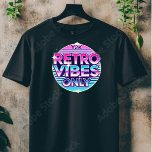 T-shirt Vibes rétro uniquement