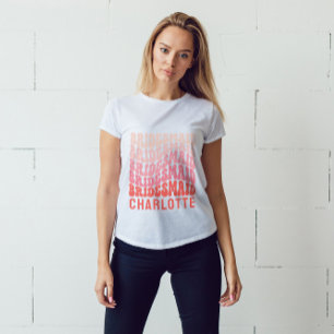T-shirt Vibes simples roses modernes girly rétro 60's gran