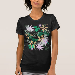T-shirt Vibes tropicales Feuilles Plantes