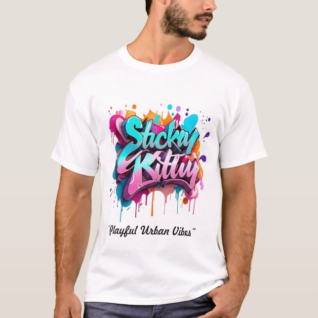 T-shirt "Vibes urbaines joueuses" (Devant)