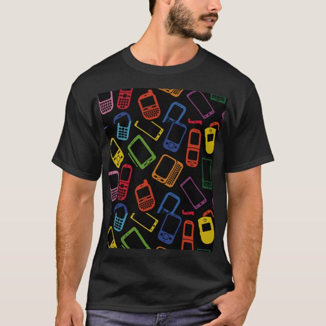 T-shirt Vibes urbaines Tee-Striking Téléphone Imprimer sur (Devant)