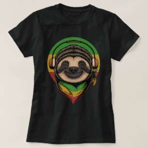 T-shirt Vibing Sloth