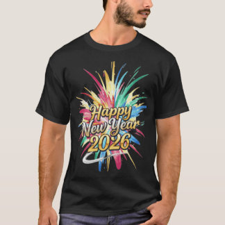T-shirt Vibrant 2026 New Year Typography