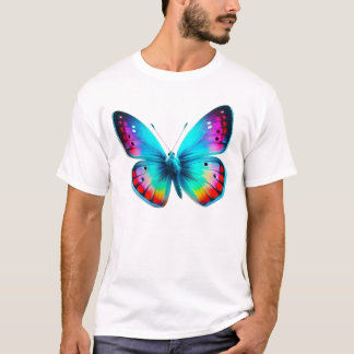 T-shirt Vibrant Butterfly Art