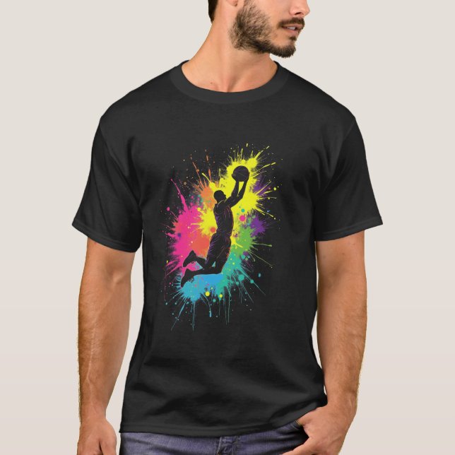 T-shirt Vibrant de basket-ball (Devant)