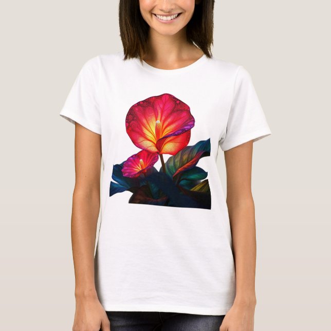 T-shirt vibrant ethereal flower (Devant)