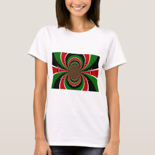 T-shirt Vibrant Kenya Vision : Drapeau kényan en miroir
