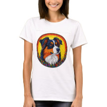 Vibrant portrait illustré d'un chien