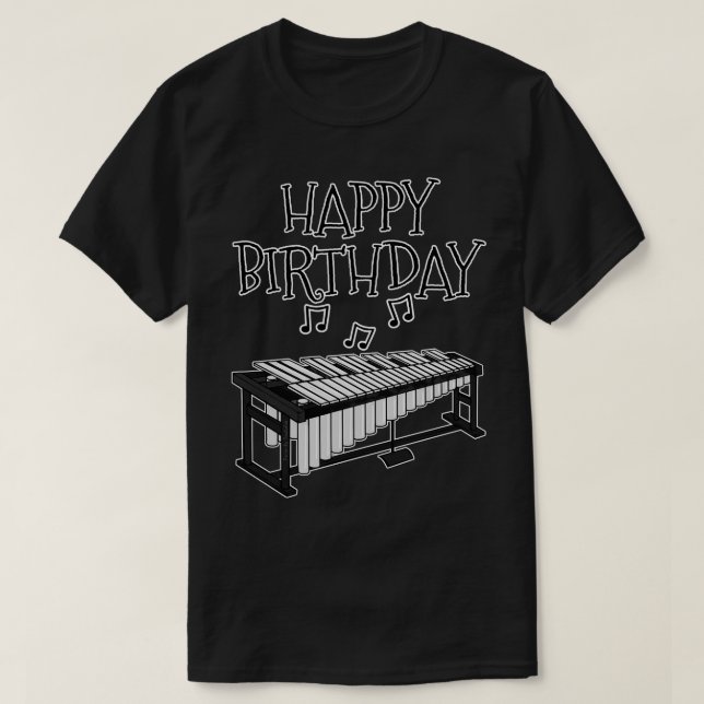 T-shirt Vibraphone Bonne Percussion Vibraphoniste Annivers (Design devant)