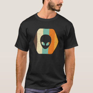 T-shirt Vibraphone de couleur d'UFO d'alien vintage rétro