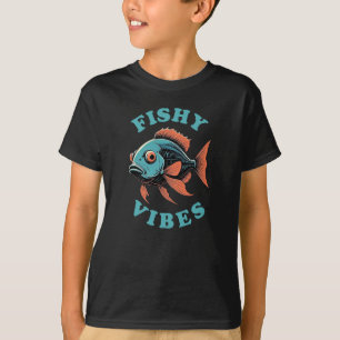 T-shirt Vibrations Poissons - Poisson Drôle