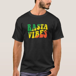 T-shirt Vibrations Rasta Reggae Jamaïque Rastafari Rastafa