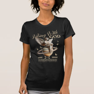T-shirt Vibrer avec l'Univers – Dieu est Génial Spirituel