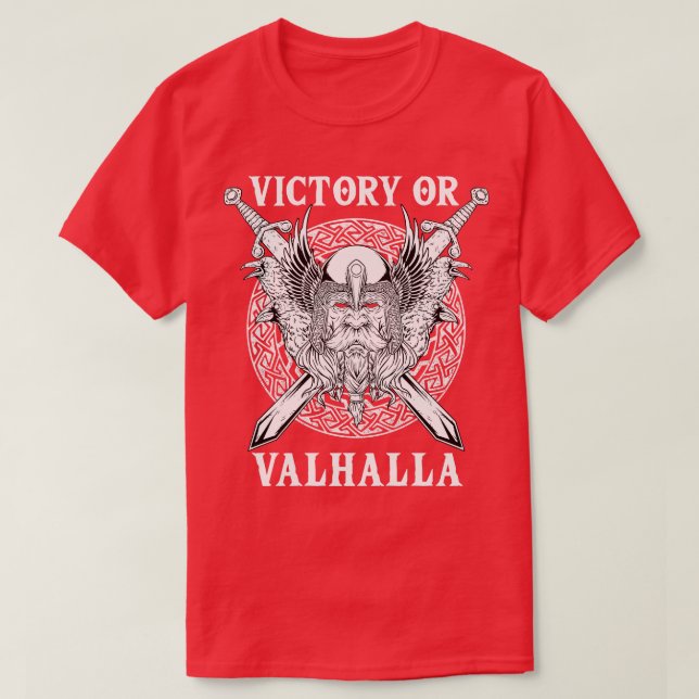 T-shirt Victoire ou Valhalla Viking 2 (Design devant)