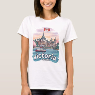 T-shirt Victoria Canada Coloré Artistique Cité