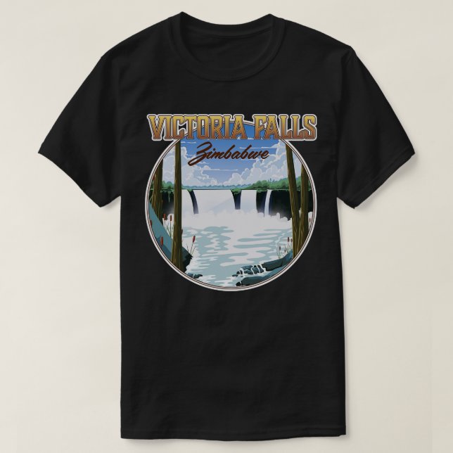 T-shirt Victoria Falls Zimbabwe (Design devant)