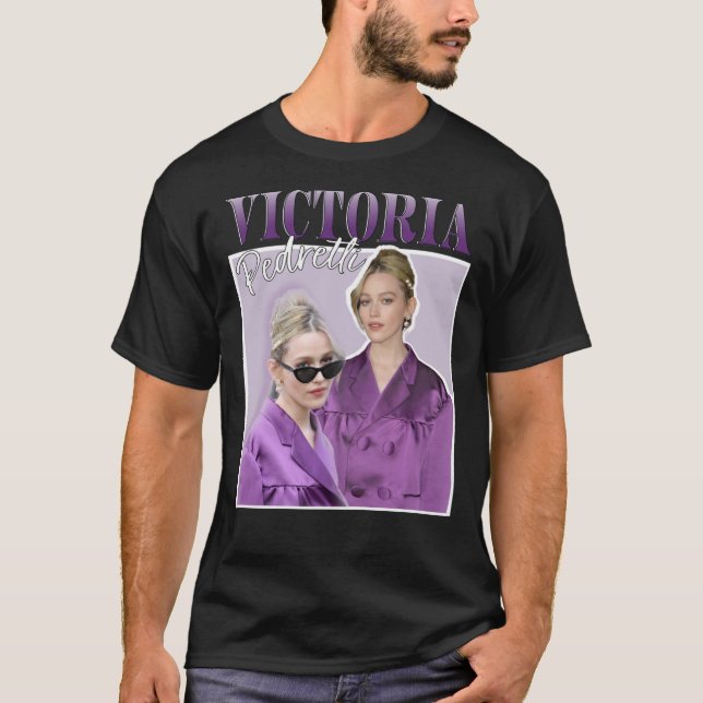 T-shirt Victoria Pedretti 90s Graphic Design Classic T-Shi (Devant)