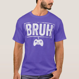 T-shirt Vidéo de jeu vidéo drôle de mec Bruh garçon joueur