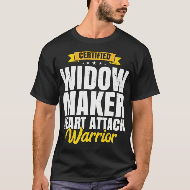 T-shirt Vidéo de l'Attaque cardiaque Survivante de la veuv (Devant)