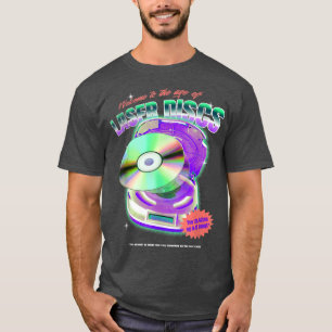 T-shirt Vidéo de nuit LaserDisc Vidéo de nuit 80s 90s Tech