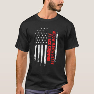 T-shirt Vidéo-femme Maker Heart Attack Survivor American F