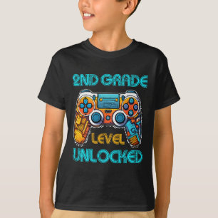 T-shirt Vidéo Game Boys Enfants 2e niveau Niveau Déverroui