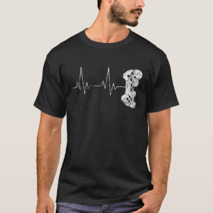 T-shirt Vidéo Game Lover Toxits - Gamer Gamer Heartbeat