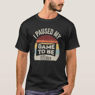 T-shirt Video Gamer Cadeau Vintage Retro J'Ai Suspendu Mon