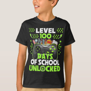 T-shirt Video Gamer Student 100 Days Teacher 100th Day of