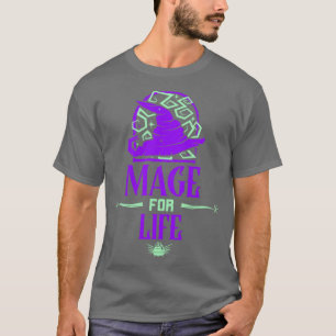 T-shirt Video Games Roleplayer RPG MMORPG Mage Gaming