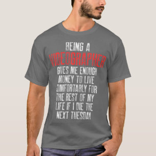 T-shirt Vidéographe Vidéo Vidéo cinéaste Cadeau