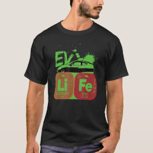 T-shirt Vie automobile Ev Tableau Périodique Véhicules éle
