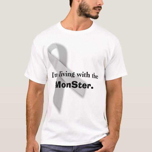 T-shirt Vie avec le monstre (Devant)