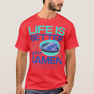 T-shirt Vie avec nouilles Ramen Culture alimentaire Japon 