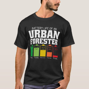 T-shirt Vie Batterie D'Un Forestier Urbain