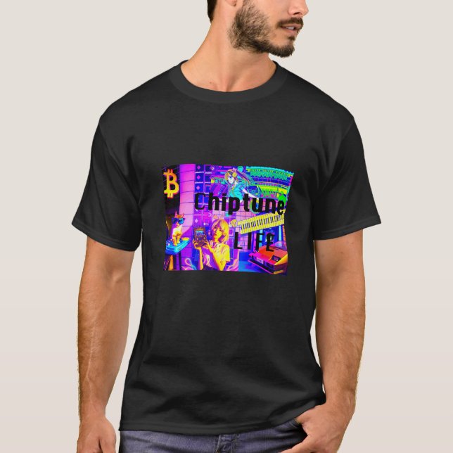 T-shirt Vie Chiptune   (Devant)