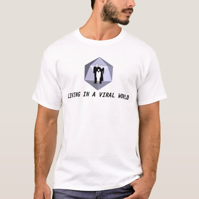 T-SHIRT VIE DANS UN MONDE VIRAL (Devant)