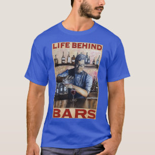 T-shirt Vie de BARTENDER derrière les Barres 1