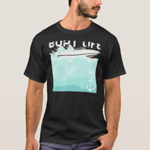 T-shirt Vie De Bateau Fabriquant Des Vagues Dans L'Ancre D