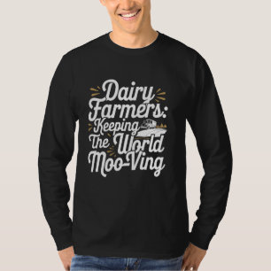 T-shirt Vie de ferme laitière de traite de vaches Agricult