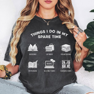 T-shirt Vie de rat de bibliothèque - Choses que je fais pe