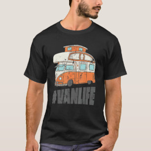 T-shirt Vie de Van Camper Retro - Vintage Vanlife