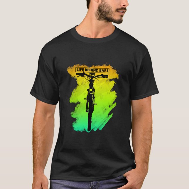 T-shirt Vie Derrière Les Bars Idée Cadeau Pour Mountain Bm (Devant)