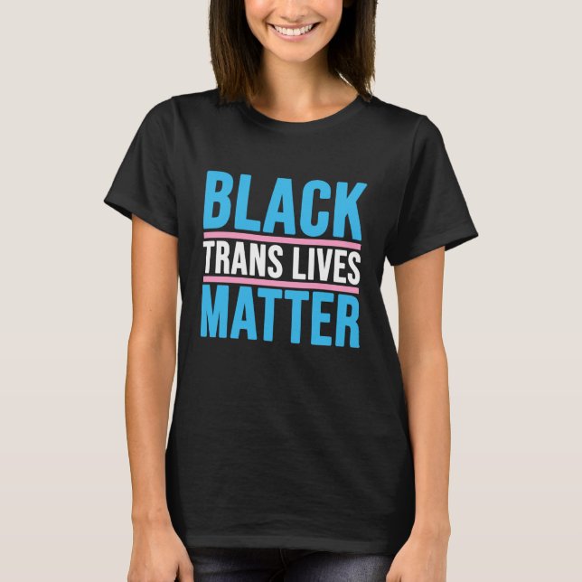 T-shirt vie des noirs trans (Devant)