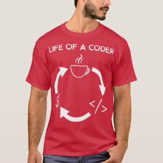 T-shirt Vie d'un programmeur programmeur développeur logic