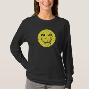T-shirt Vie en Van Camionneur Heureux Camping Voyage Nomad