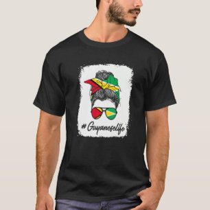 T-shirt vie guyanaise Guyana Drapeau guyanais 1