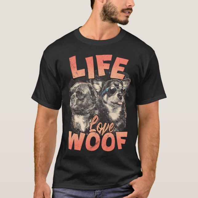 T-shirt Vie Love Woof (Devant)