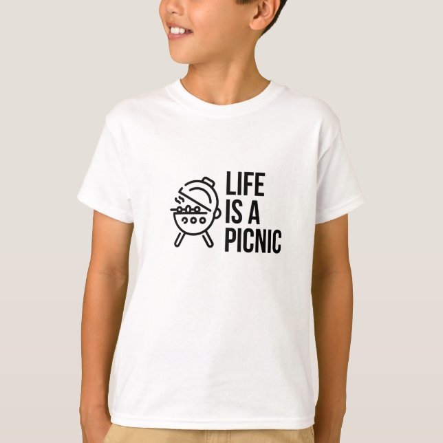 T-SHIRT VIE PIQUE-NIQUE (Devant)